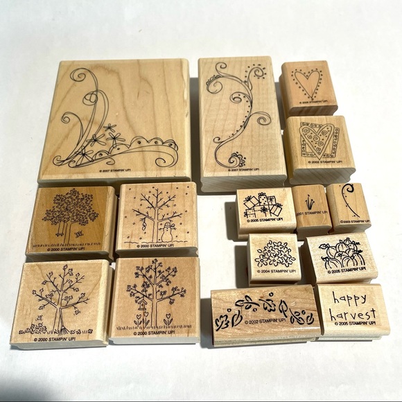 A Tree for all Seasons rubber stampset + more - Picture 1 of 5